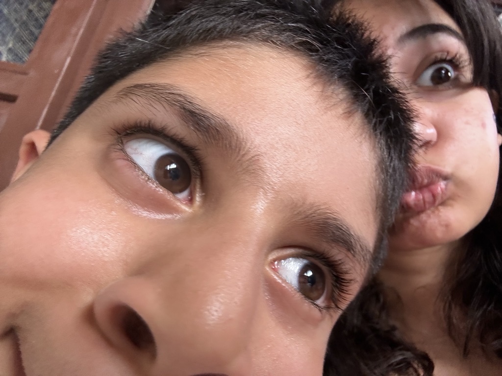 Sibling selfie in Istanbul